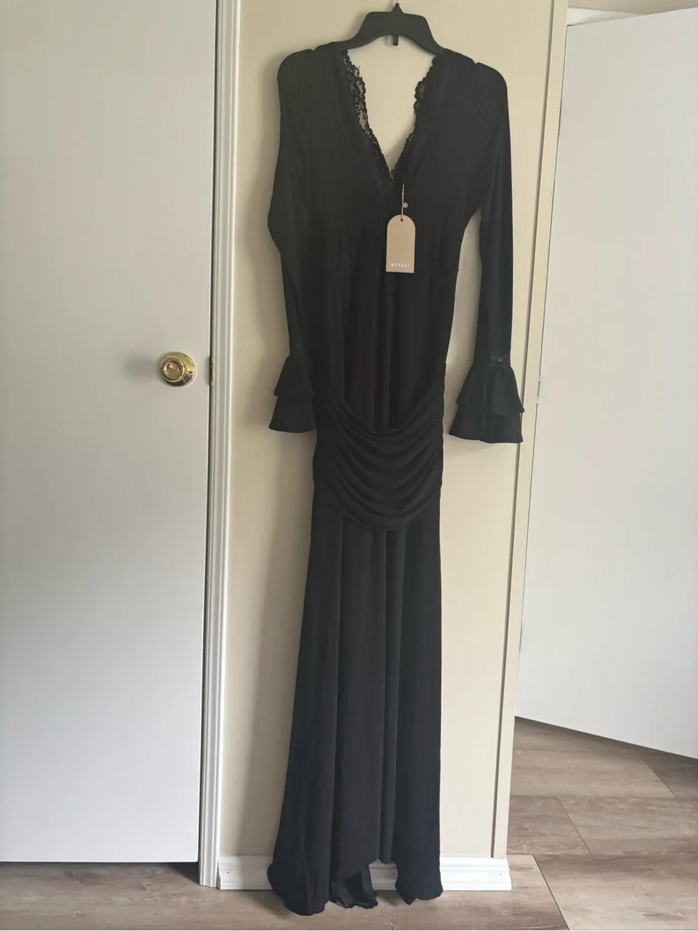 NWT Meshki Electra Slinky Lace Maxi Dress - XL - Picture 3 of 4